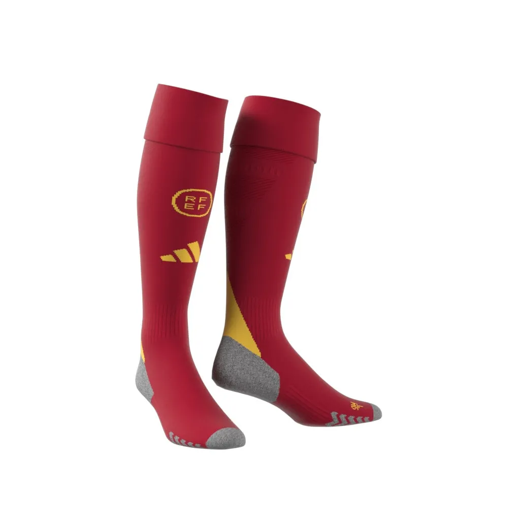 Spain 2024 Adidas Home Socks Red