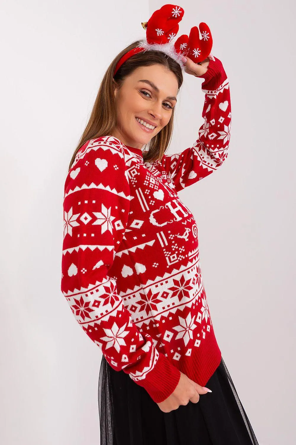 Sublevel cheerful and festive vibe christmas sweater