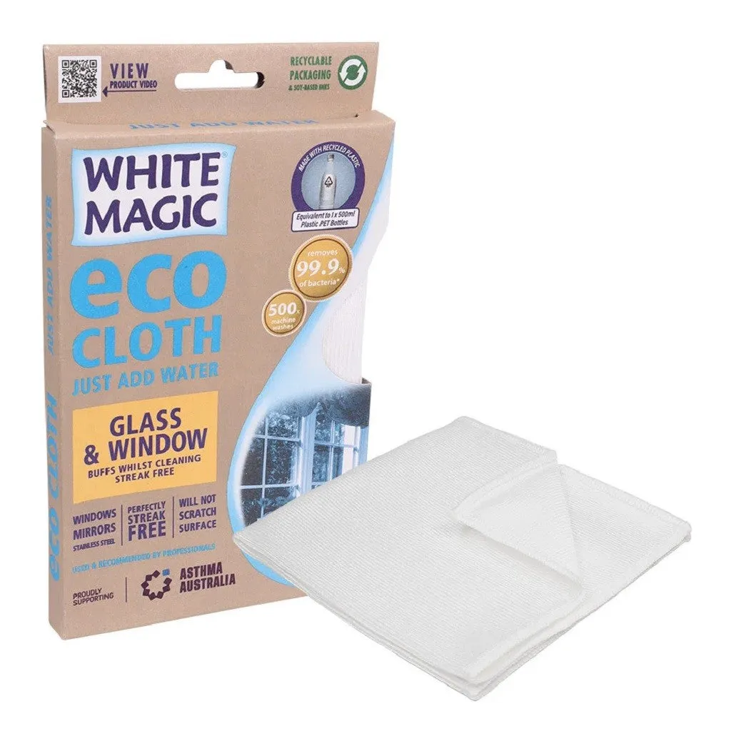 White Magic Eco Cloth - Window & Glass